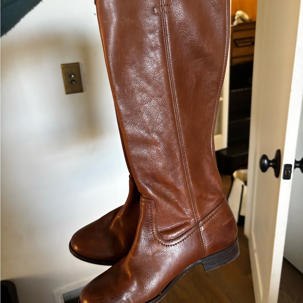Frye Brown Leather Knee-High Boots